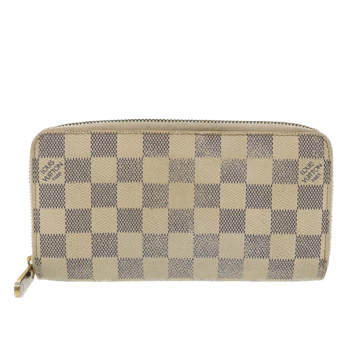 LOUIS VUITTON Damier Azur Zippy Wallet Long Wallet N60019 LV Auth 39341