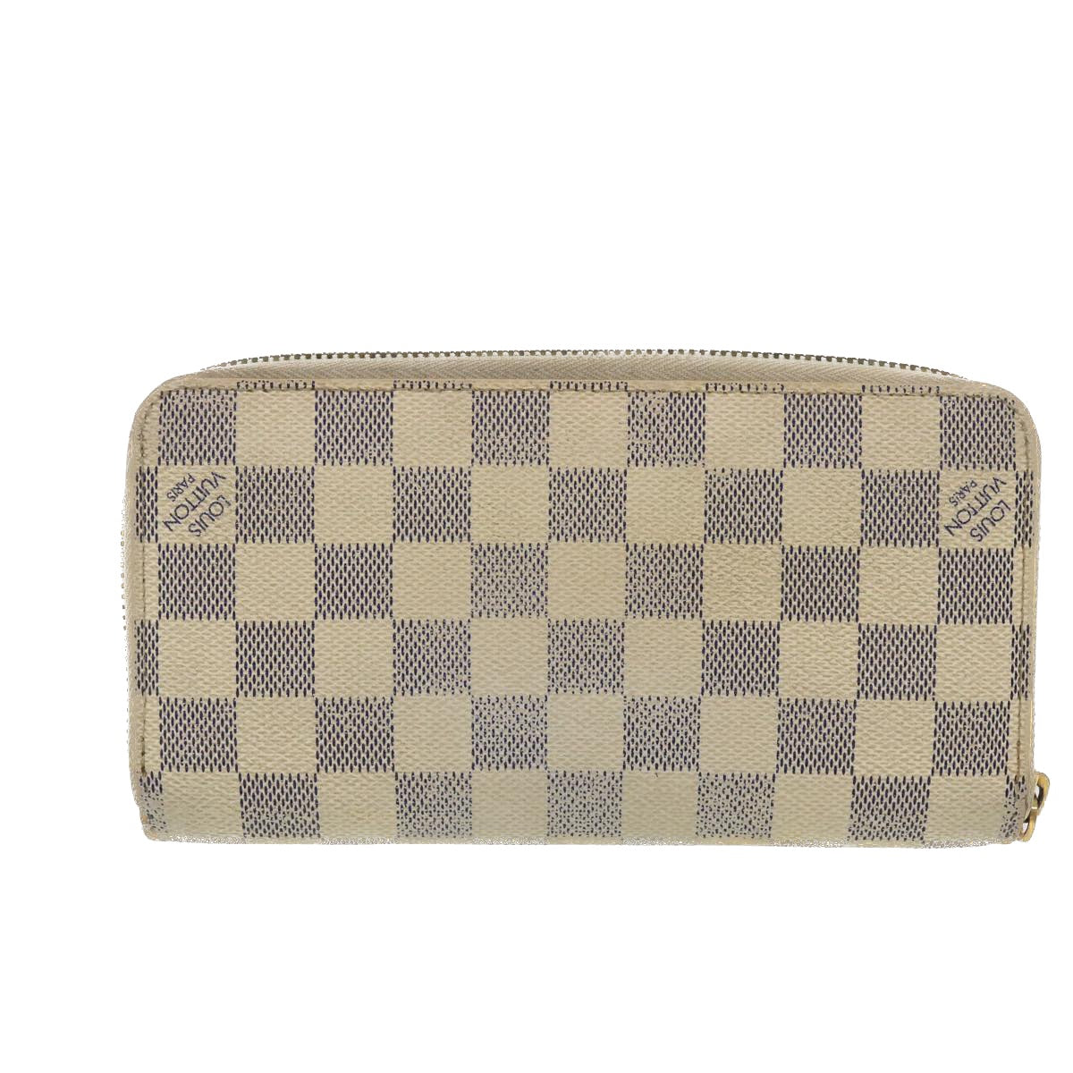 LOUIS VUITTON Damier Azur Zippy Wallet Long Wallet N60019 LV Auth 39341 - 0