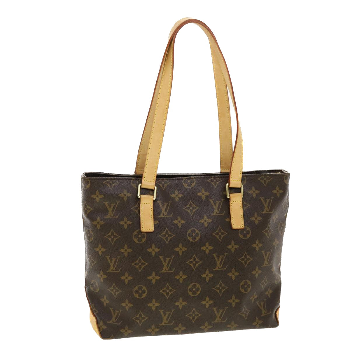 LOUIS VUITTON Monogram Cabas Piano Tote Bag M51148 LV Auth 39351