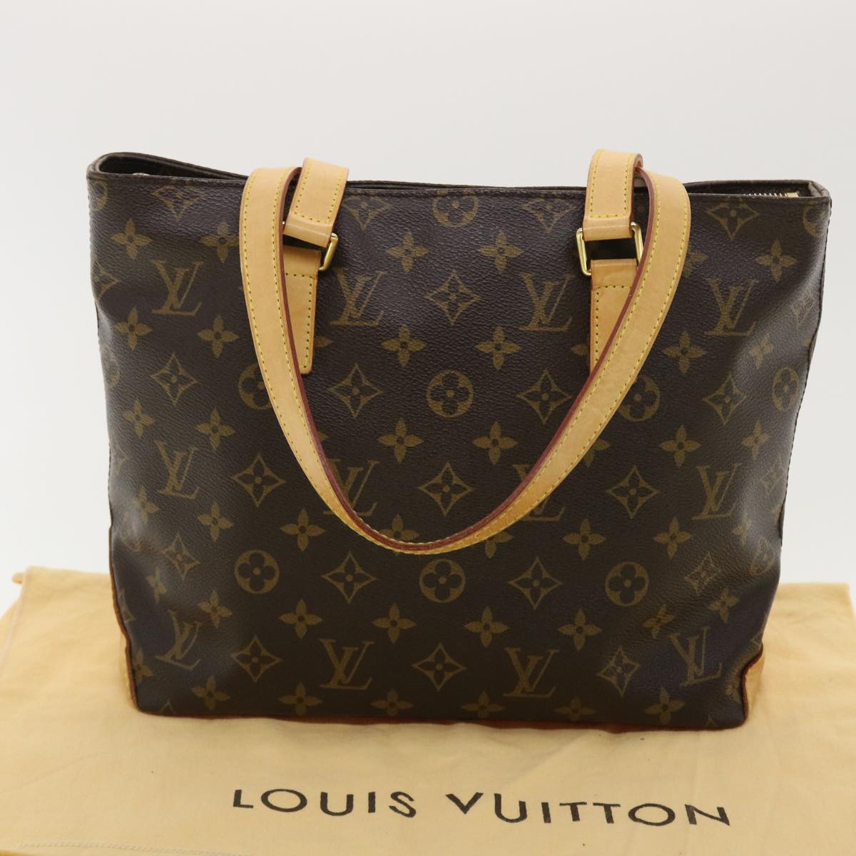 LOUIS VUITTON Monogram Cabas Piano Tote Bag M51148 LV Auth 39351