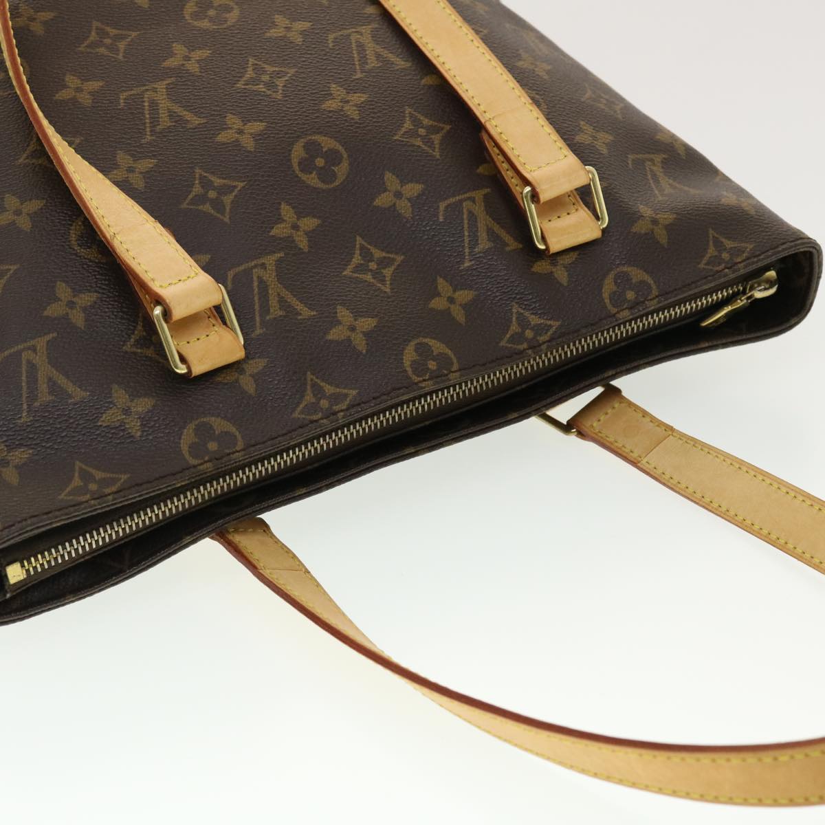 LOUIS VUITTON Monogram Cabas Piano Tote Bag M51148 LV Auth 39351