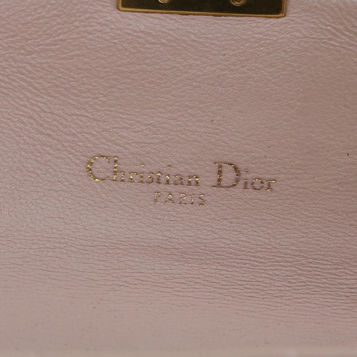 Christian Dior Lady Dior Long Wallet Lamb Skin Pink 33-MA-0147 Auth 39364