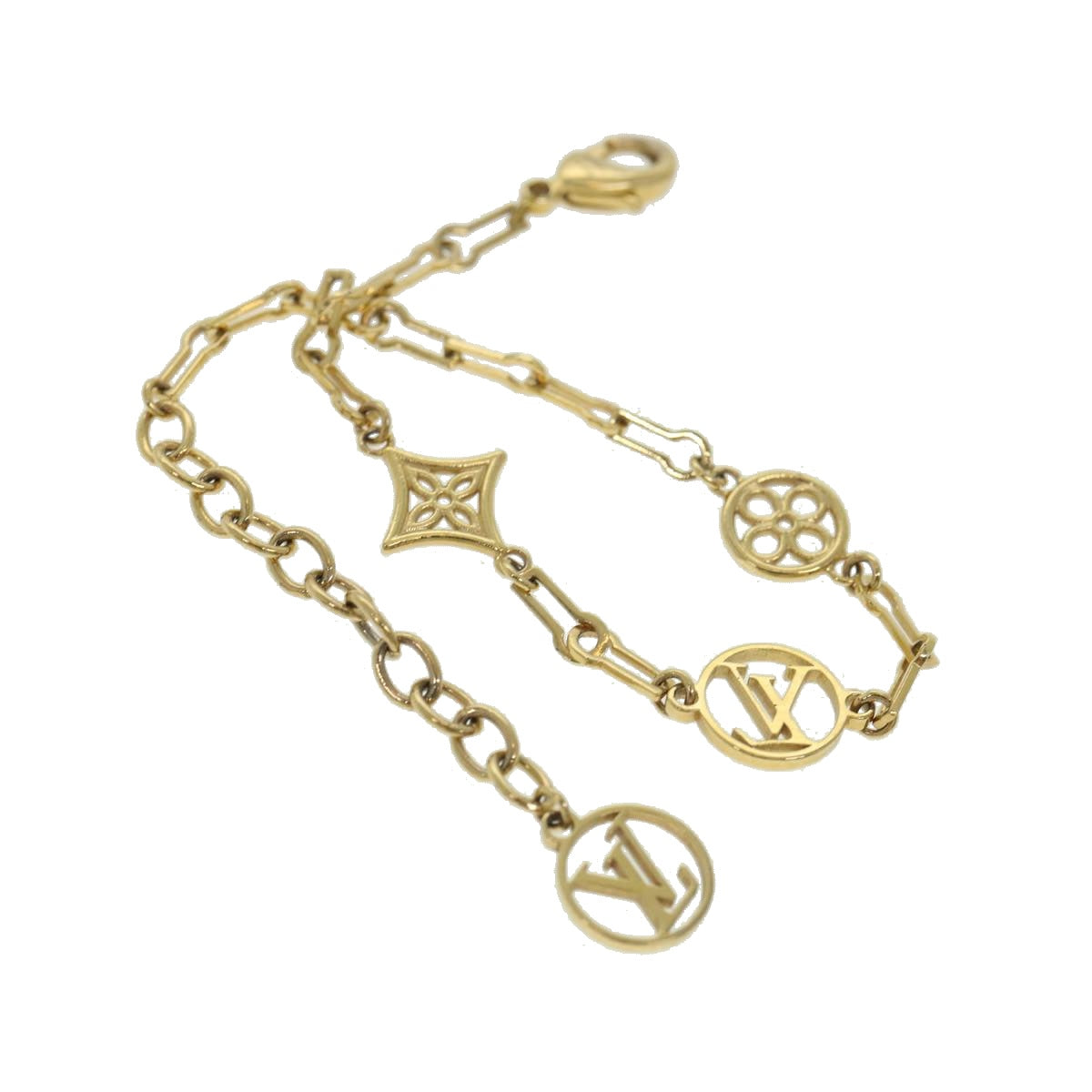 LOUIS VUITTON Forever Young Bracelet Gold Tone M69584 LV Auth 39369