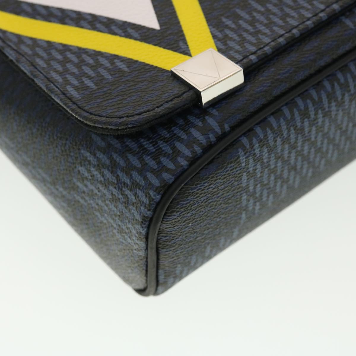 LOUIS VUITTON Damier Cobalt District PM Shoulder Bag N44002 LV Auth 39375