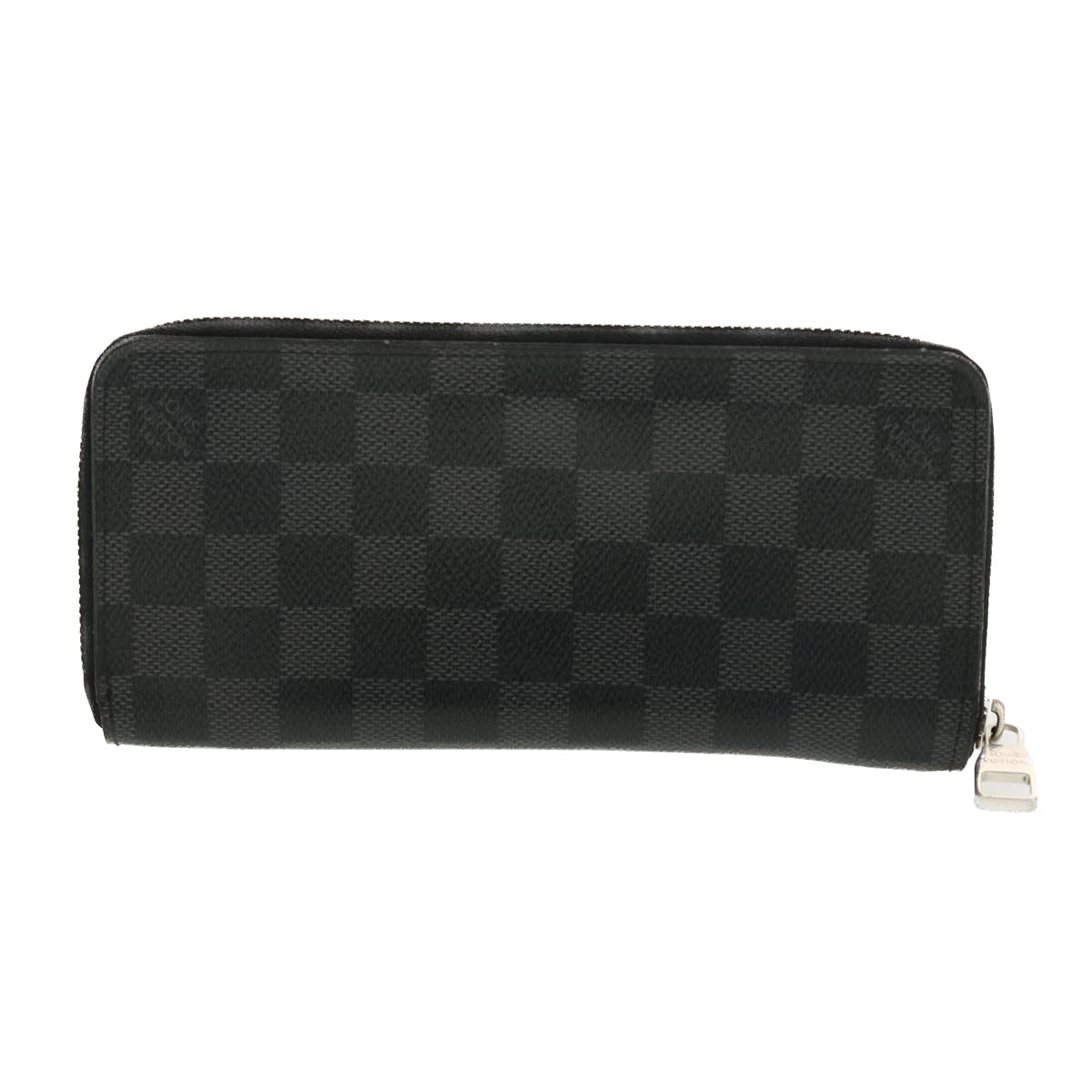 LOUIS VUITTON Damier Graphite Zippy Wallet Vertical N63095 LV Auth 39379 - 0