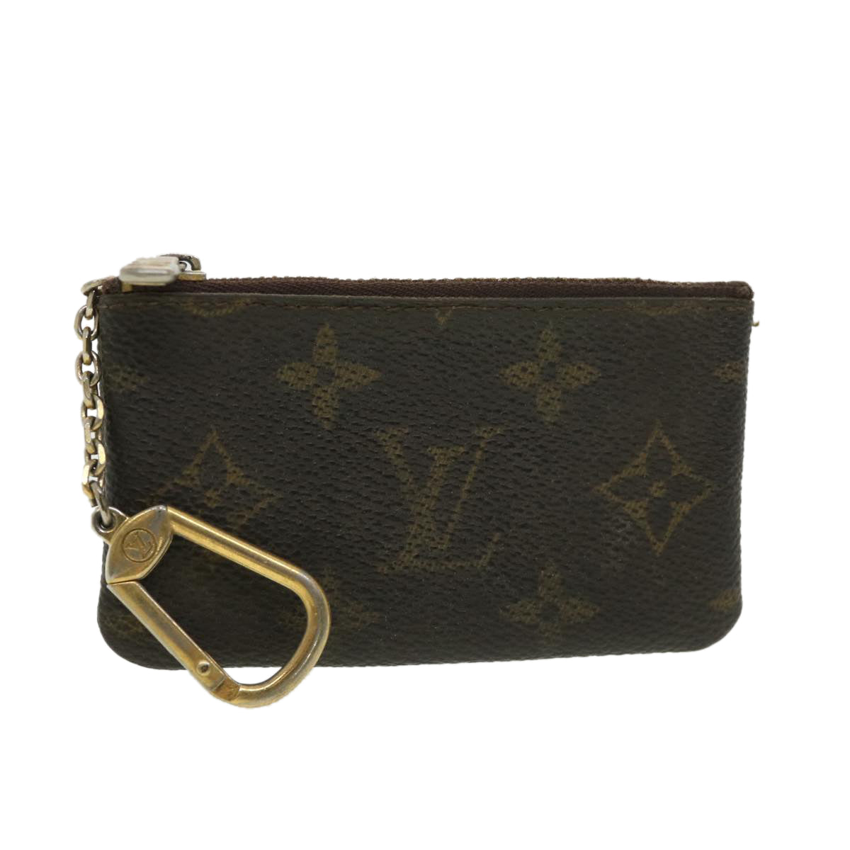 LOUIS VUITTON Monogram Pochette Cles Coin Purse M62650 LV Auth 39405