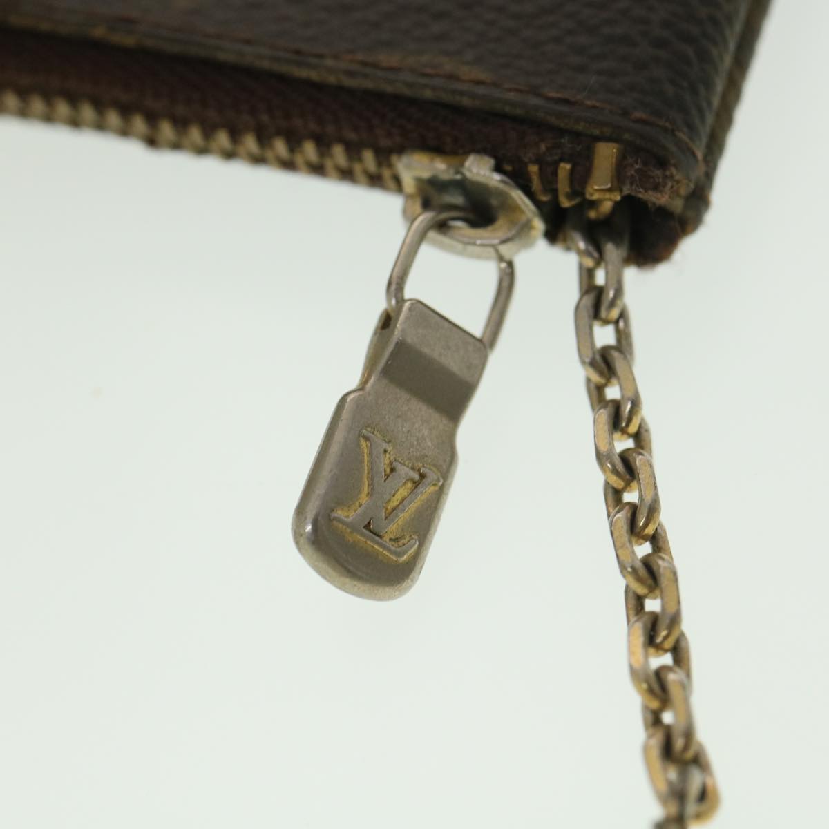 LOUIS VUITTON Monogram Pochette Cles Coin Purse M62650 LV Auth 39405