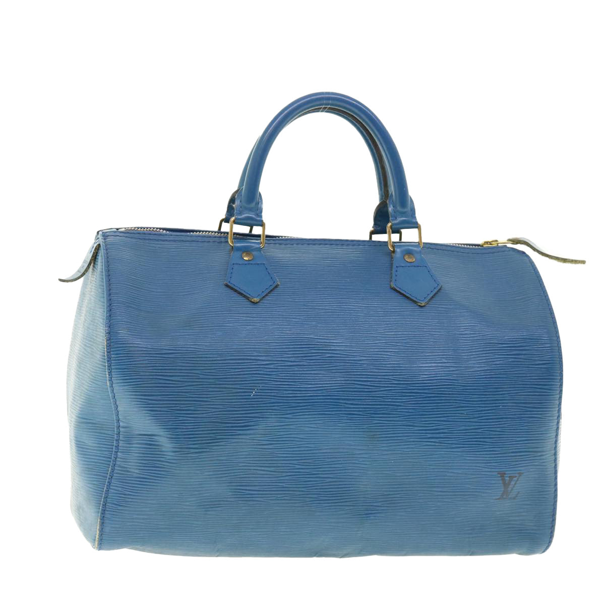 LOUIS VUITTON Epi Speedy 30 Hand Bag Toledo Blue M43005 LV Auth 39413