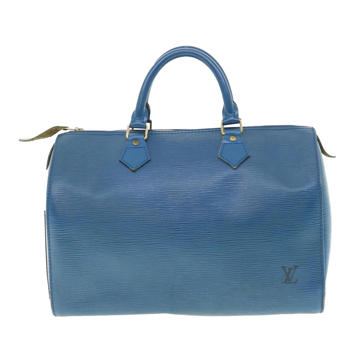 LOUIS VUITTON Epi Speedy 30 Hand Bag Toledo Blue M43005 LV Auth 39413 - 0