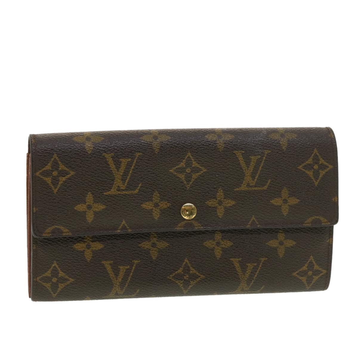 LOUIS VUITTON Monogram Portefeiulle Sarah Long Wallet M66556 LV Auth 39419