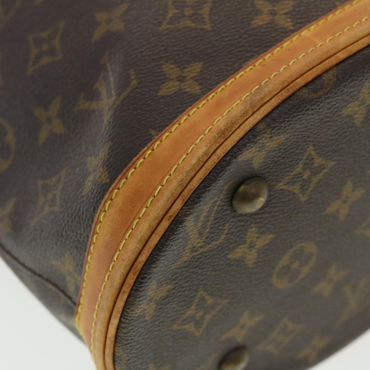 LOUIS VUITTON Monogram Bucket PM Shoulder Bag M42238 LV Auth 39422