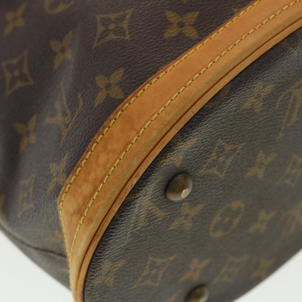 LOUIS VUITTON Monogram Bucket PM Shoulder Bag M42238 LV Auth 39422