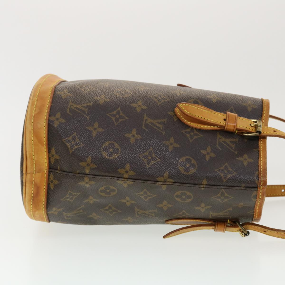 LOUIS VUITTON Monogram Bucket PM Shoulder Bag M42238 LV Auth 39422