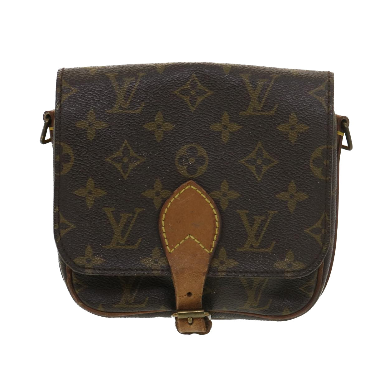 LOUIS VUITTON Monogram Cartouchiere PM Shoulder Bag M51254 LV Auth 39435