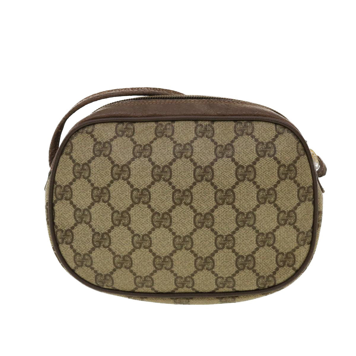 GUCCI GG Canvas Web Sherry Line Shoulder Bag Beige Red Green Auth 39454