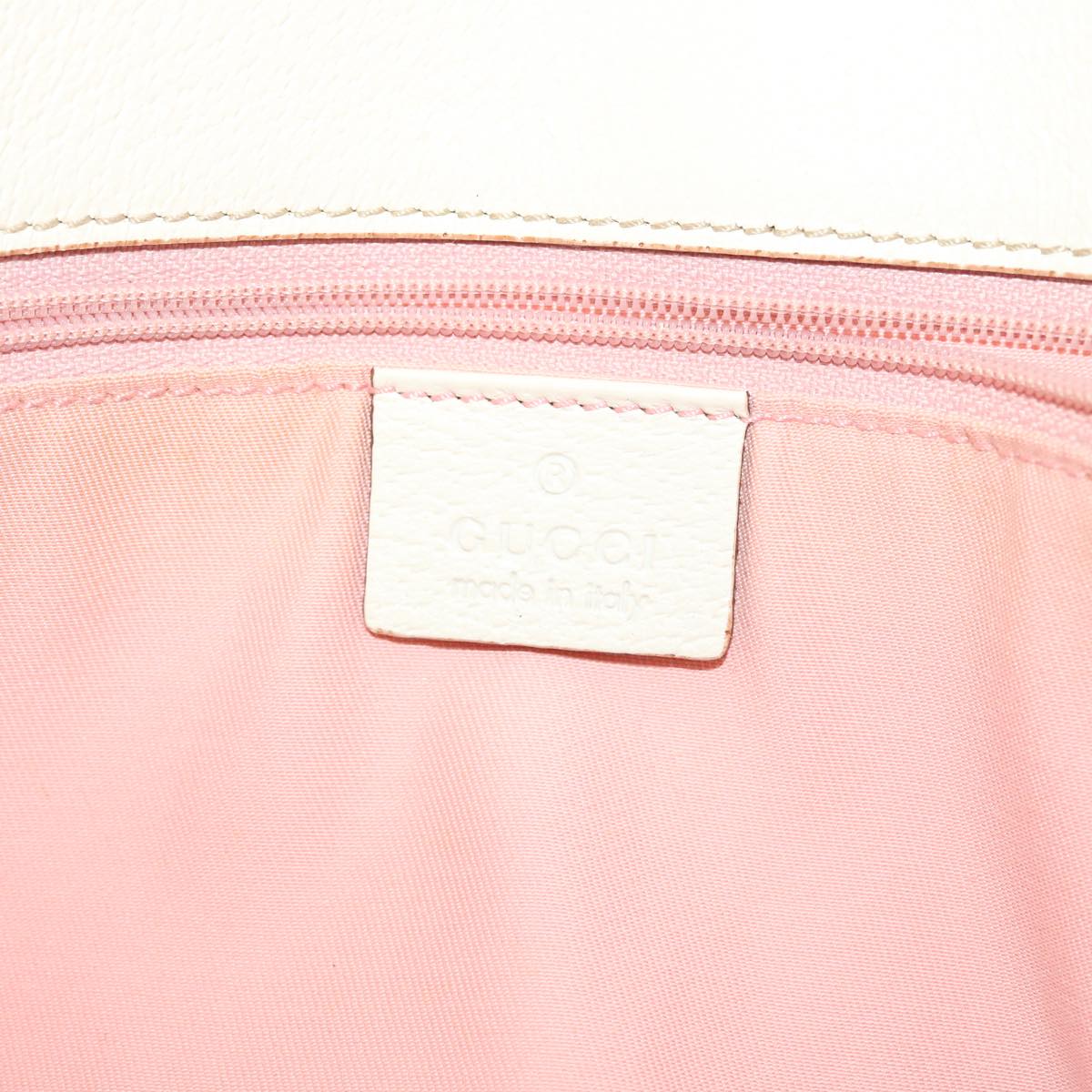 GUCCI GG Canvas Shoulder Bag Pink 120836 Auth 39455