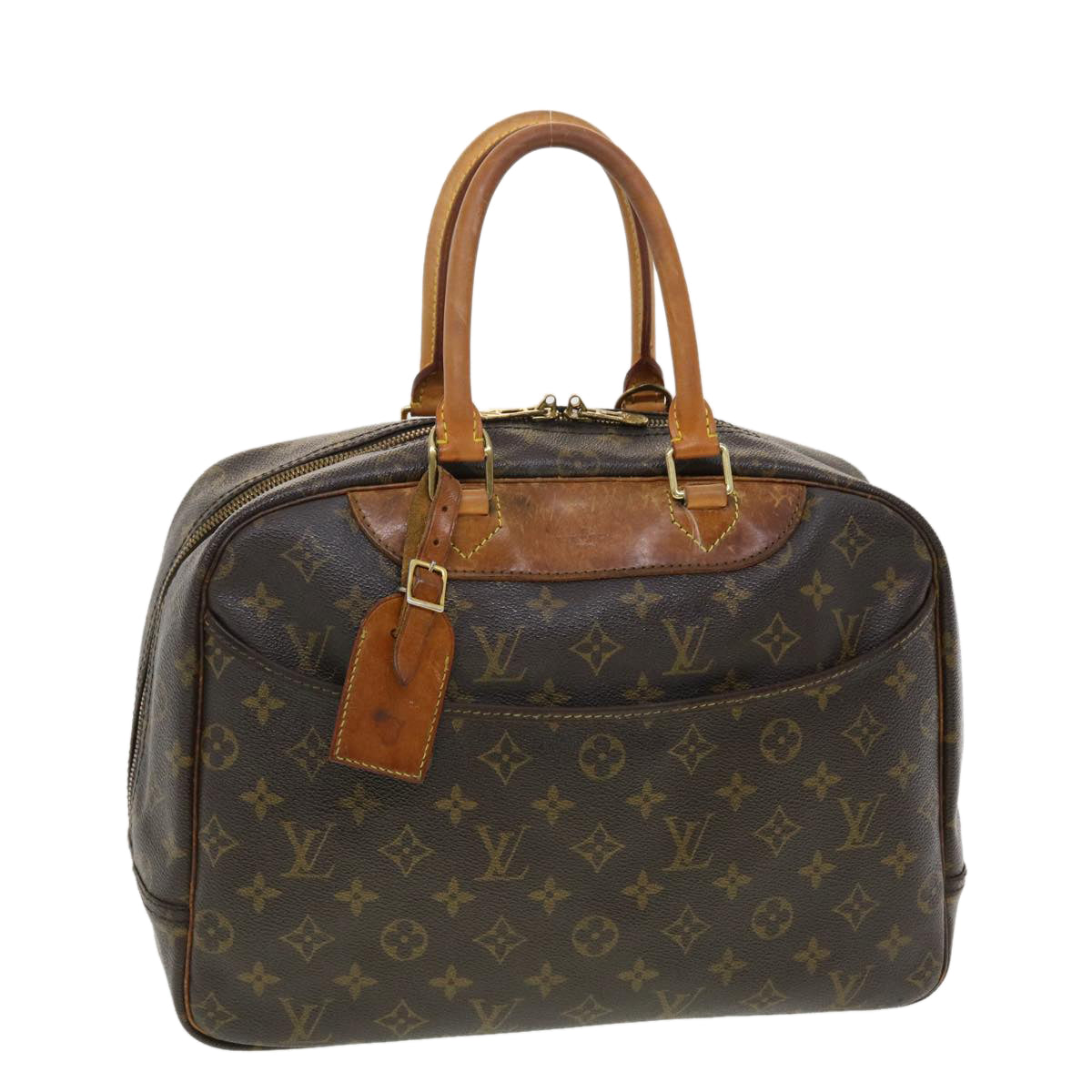 LOUIS VUITTON Monogram Deauville Hand Bag M47270 LV Auth 39462