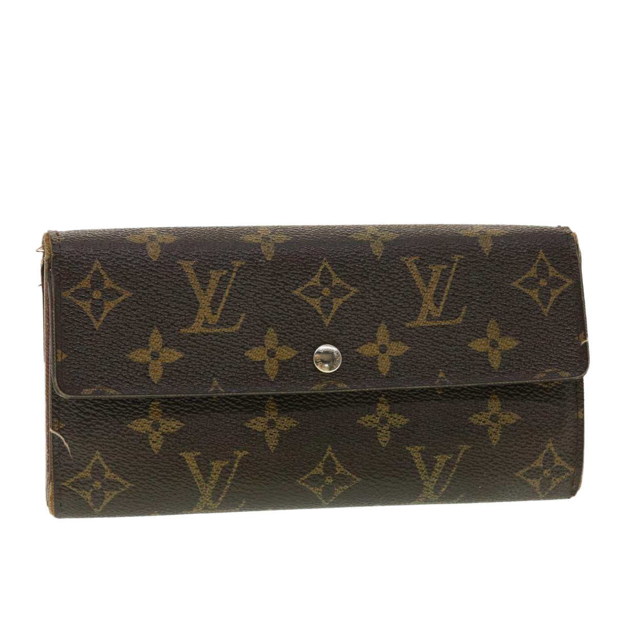 LOUIS VUITTON Monogram Portefeiulle Sarah Long Wallet M66556 LV Auth 39473