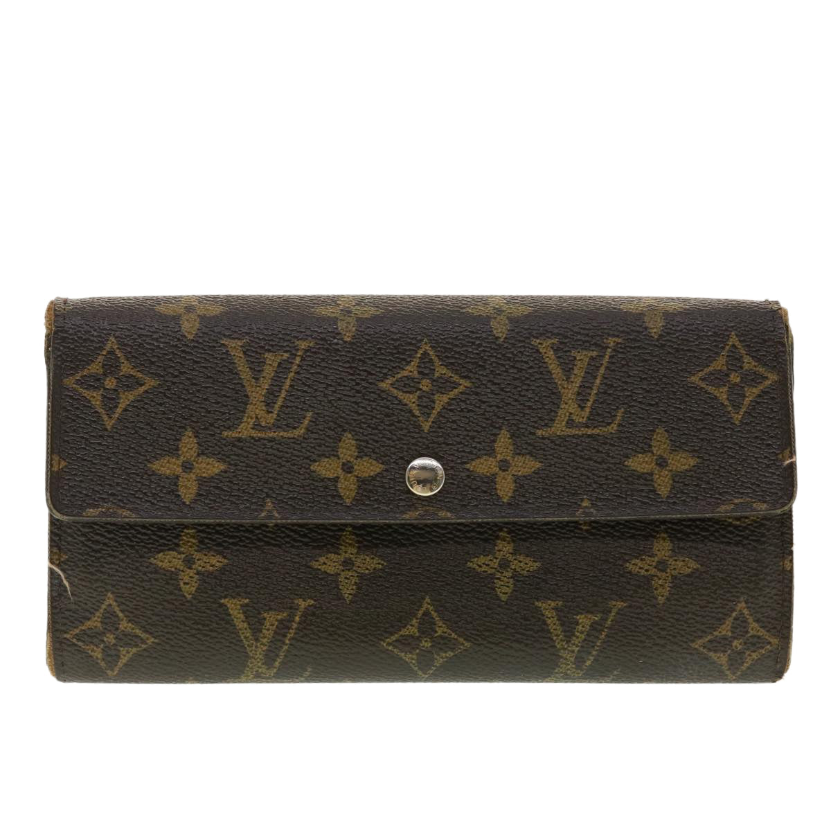 LOUIS VUITTON Monogram Portefeiulle Sarah Long Wallet M66556 LV Auth 39473