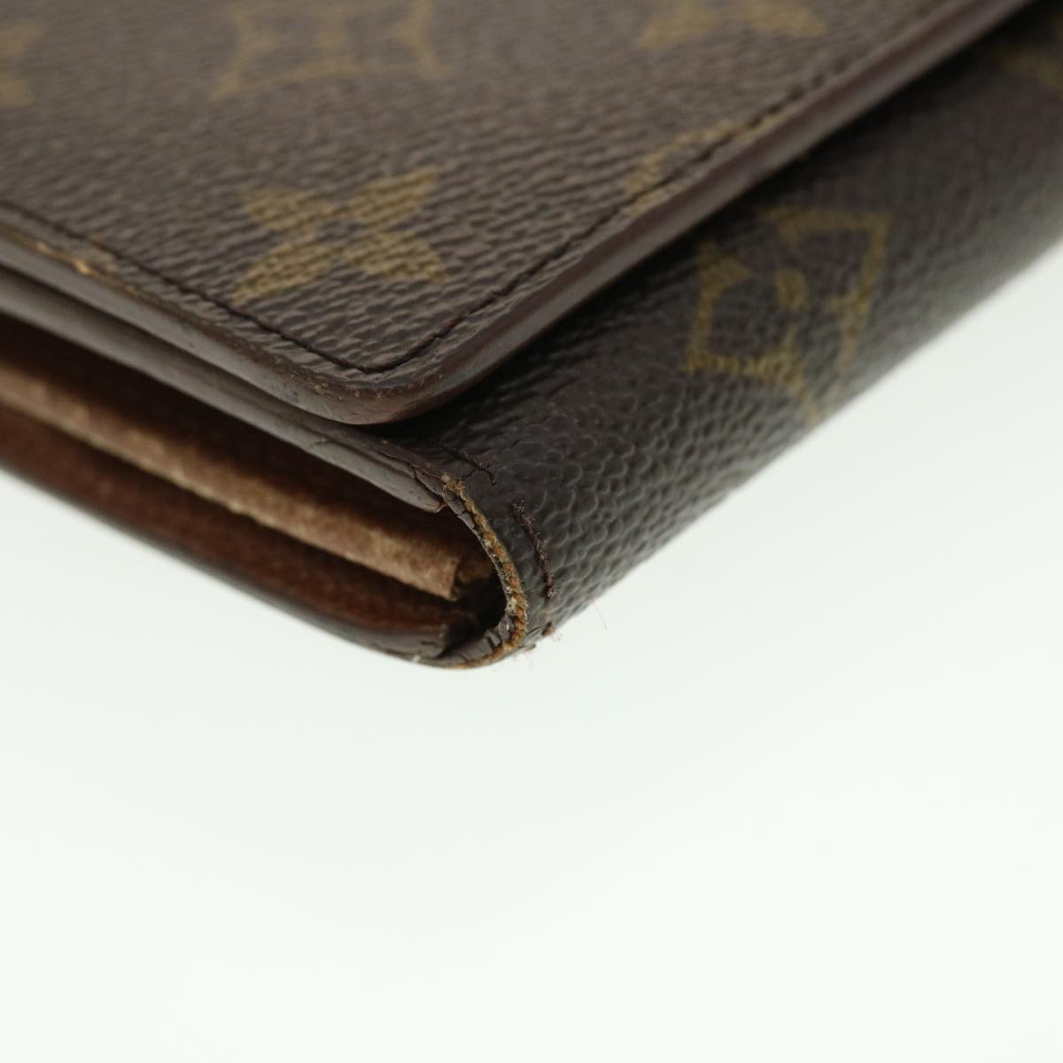 LOUIS VUITTON Monogram Porte Monnaie Billets Tresor Wallet M61730 LV Auth 39476