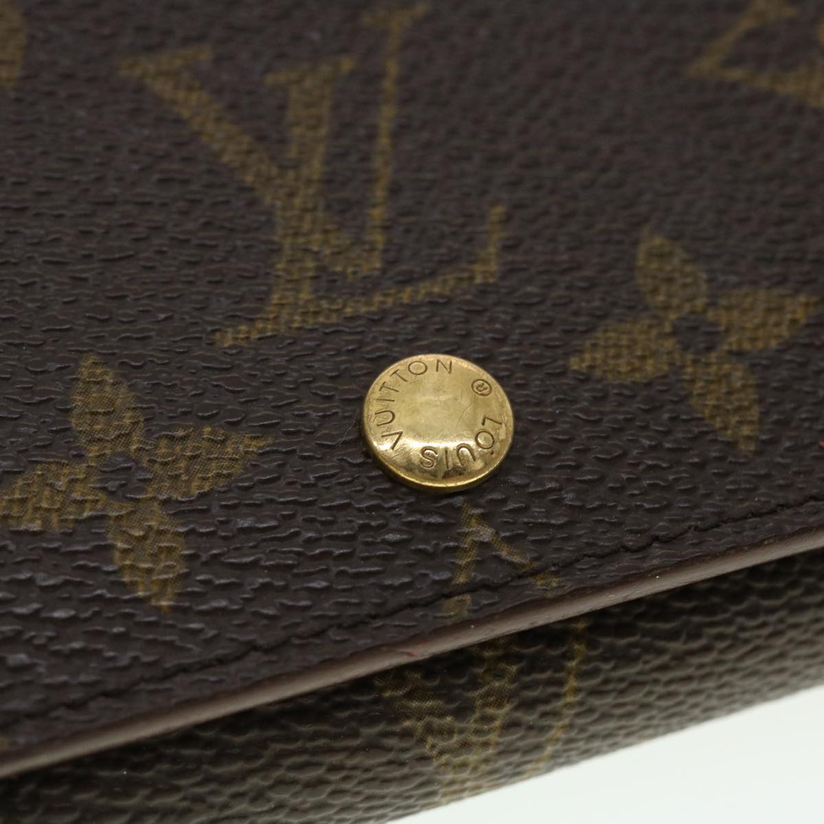 LOUIS VUITTON Monogram Porte Monnaie Billets Tresor Wallet M61730 LV Auth 39476