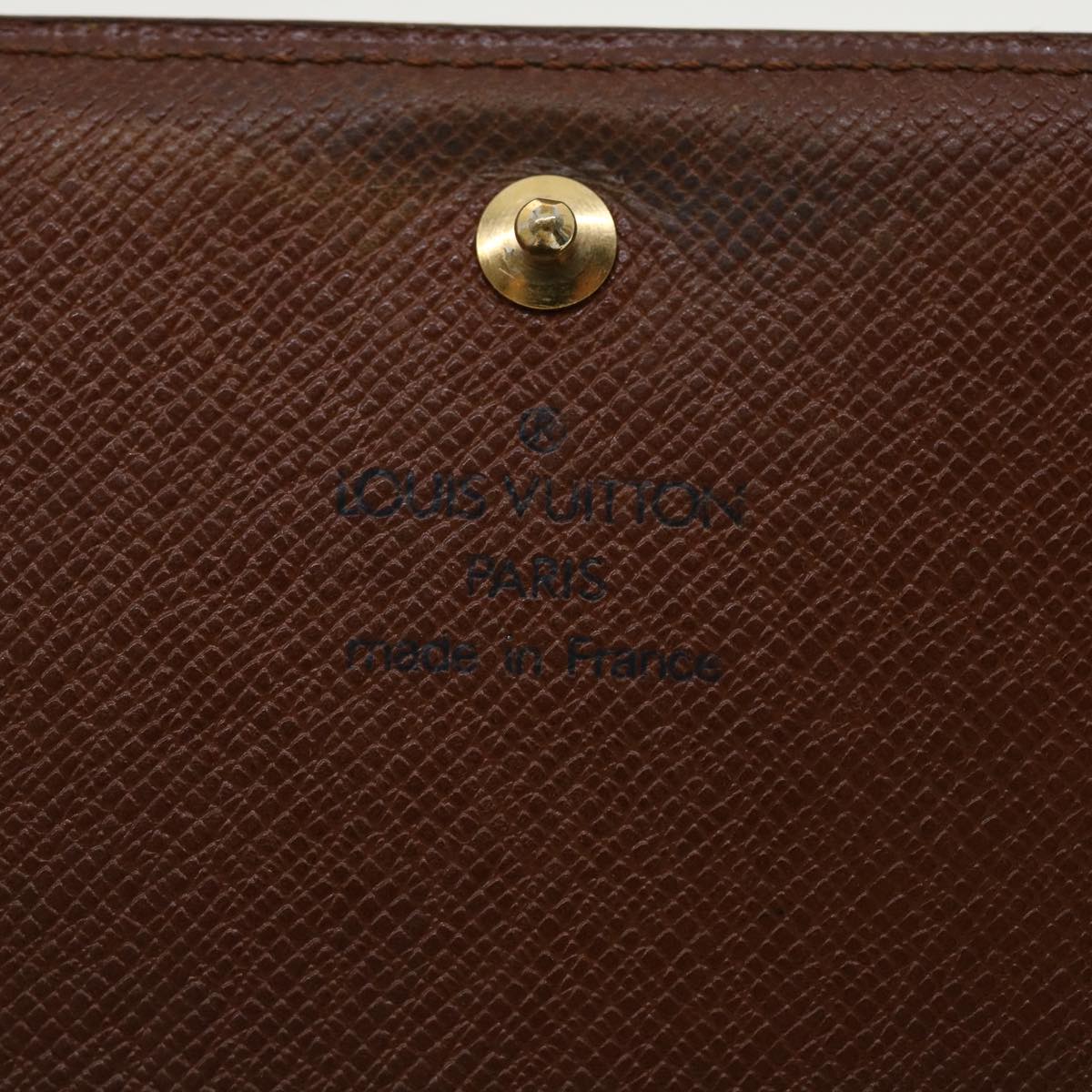 LOUIS VUITTON Monogram Porte Monnaie Billets Tresor Wallet M61730 LV Auth 39476