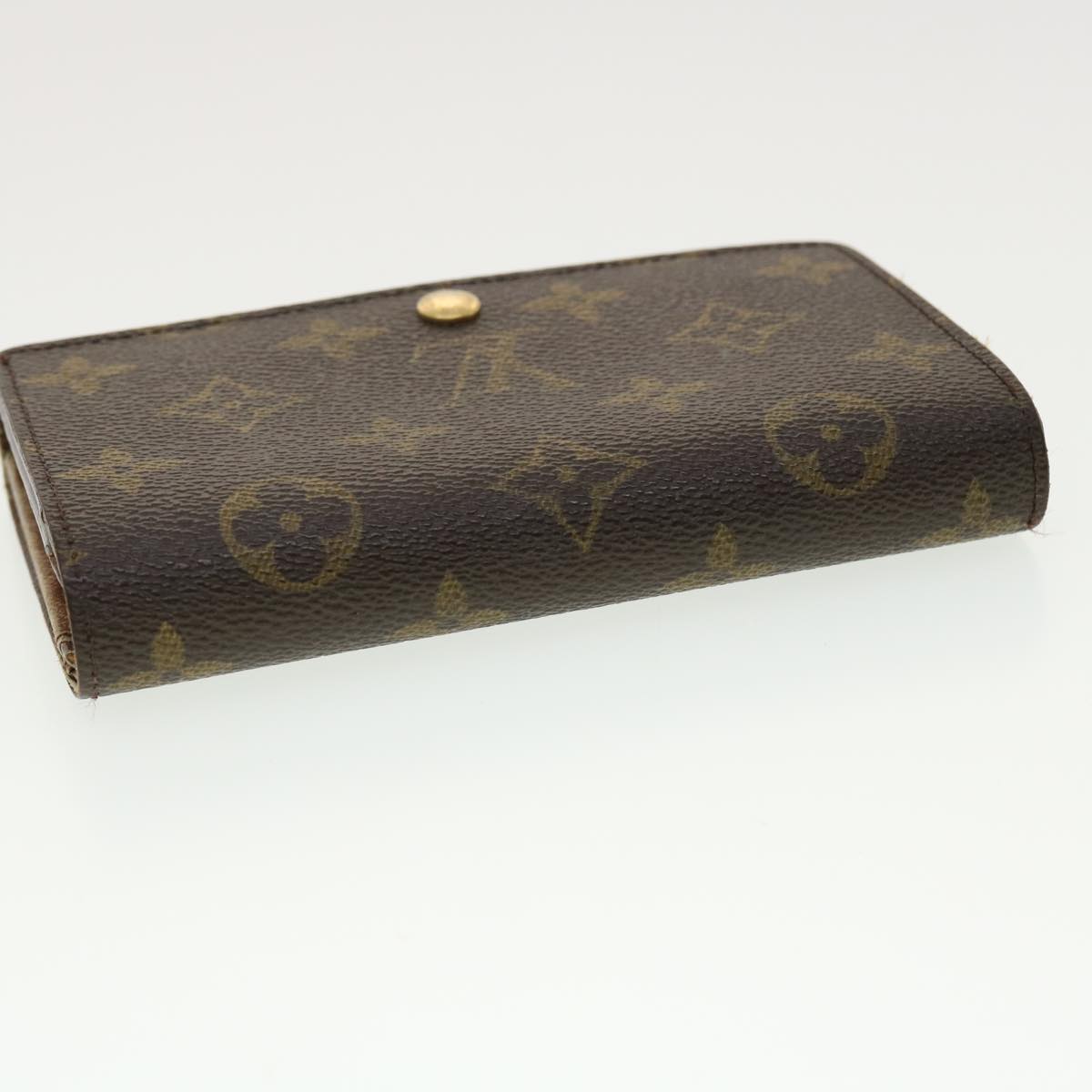 LOUIS VUITTON Monogram Porte Monnaie Billets Tresor Wallet M61730 LV Auth 39476