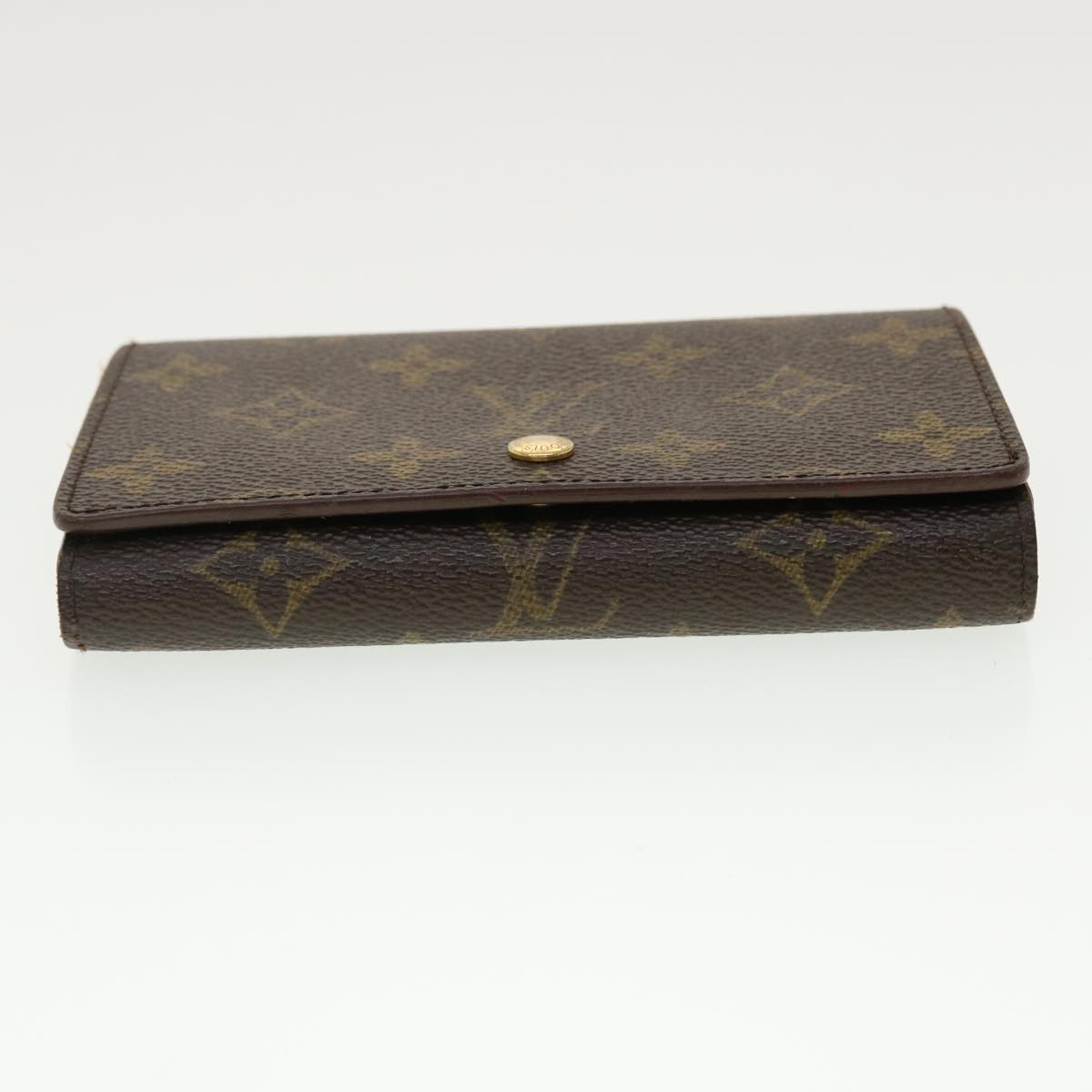 LOUIS VUITTON Monogram Porte Monnaie Billets Tresor Wallet M61730 LV Auth 39476