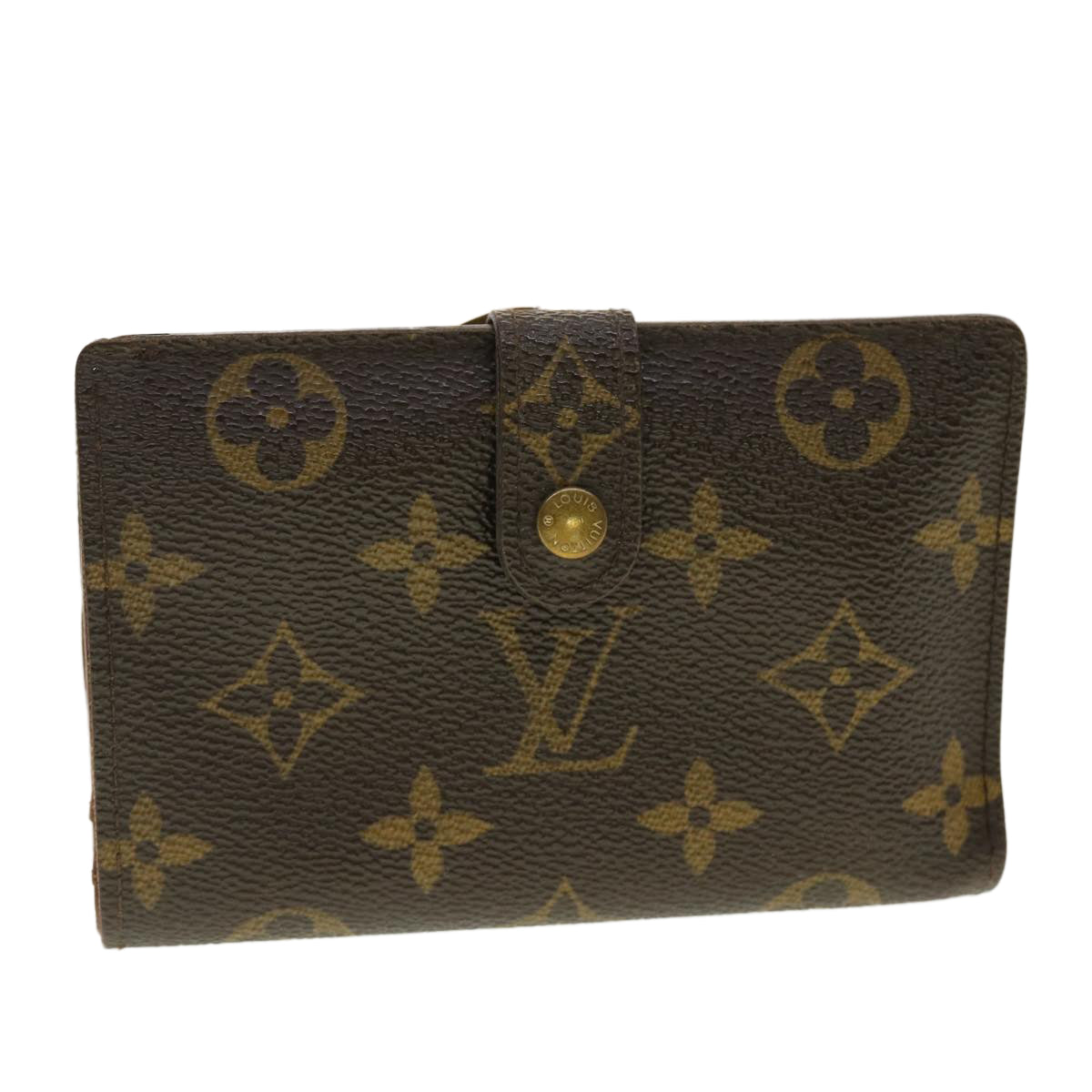 LOUIS VUITTON Monogram Porte Monnaie Billets Viennois Wallet M61663 Auth 39481