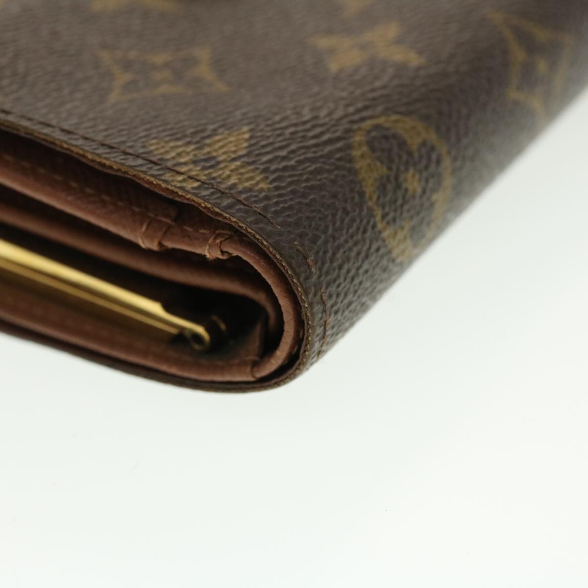 LOUIS VUITTON Monogram Porte Monnaie Billets Viennois Wallet M61663 Auth 39481