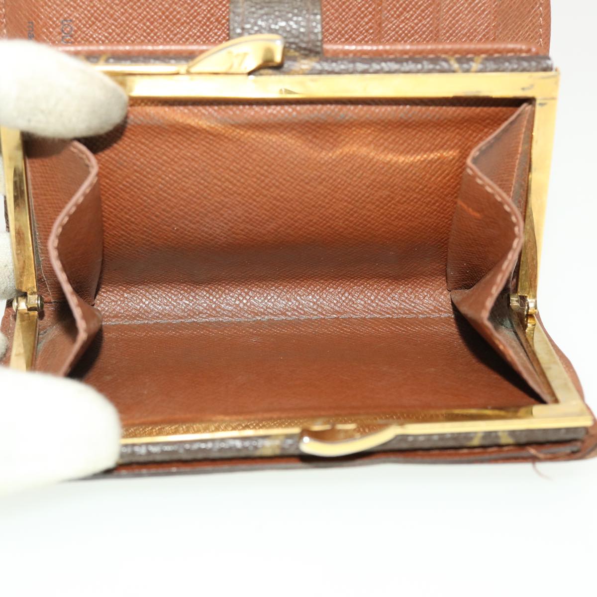 LOUIS VUITTON Monogram Porte Monnaie Billets Viennois Wallet M61663 Auth 39481