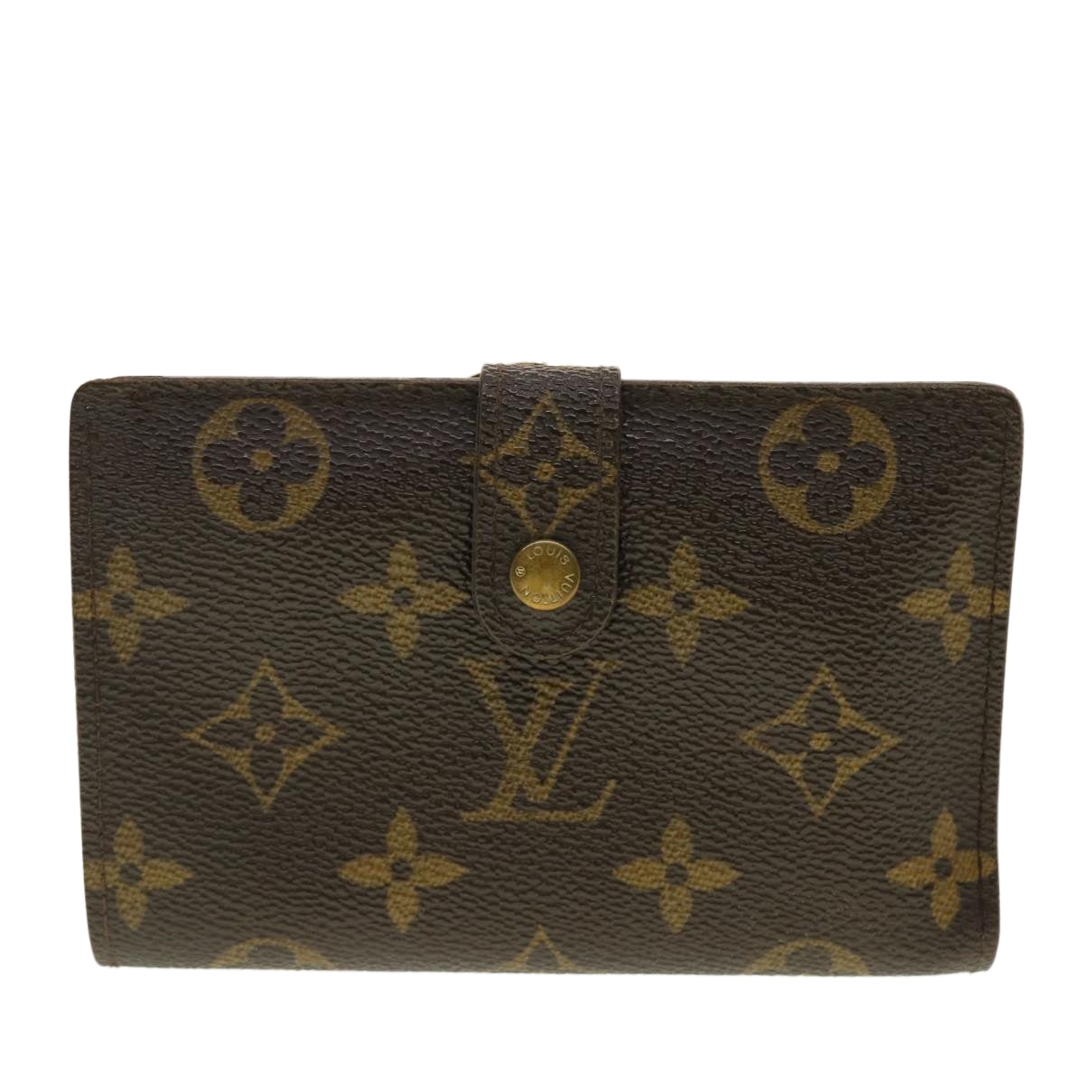 LOUIS VUITTON Monogram Porte Monnaie Billets Viennois Wallet M61663 Auth 39481