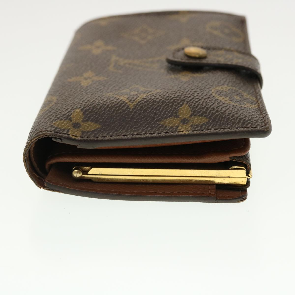 LOUIS VUITTON Monogram Porte Monnaie Billets Viennois Wallet M61663 Auth 39481