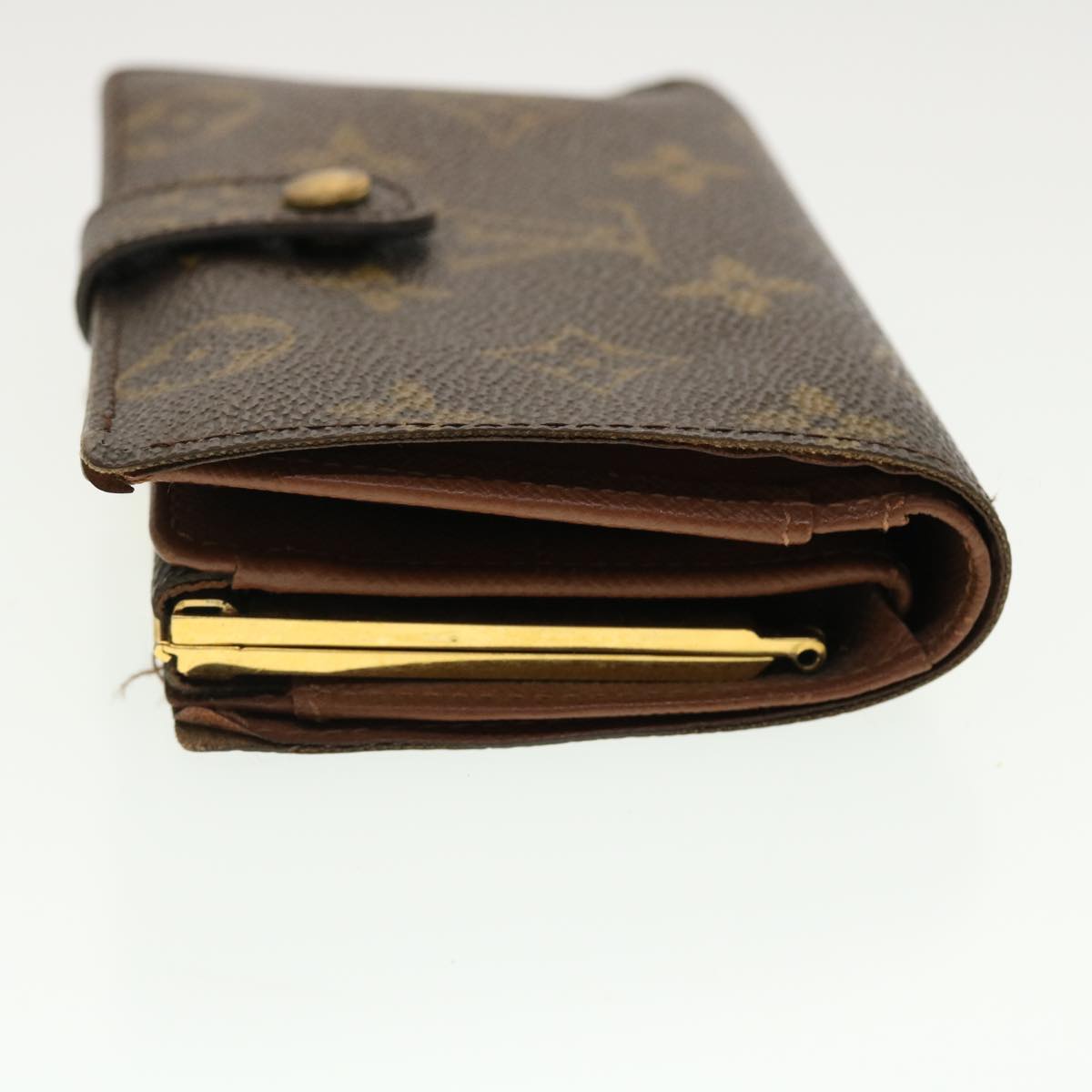 LOUIS VUITTON Monogram Porte Monnaie Billets Viennois Wallet M61663 Auth 39481