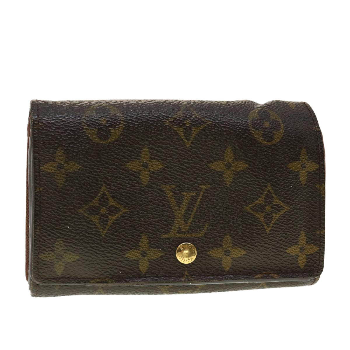 LOUIS VUITTON Monogram Porte Monnaie Billets Tresor Wallet M61730 LV Auth 39491