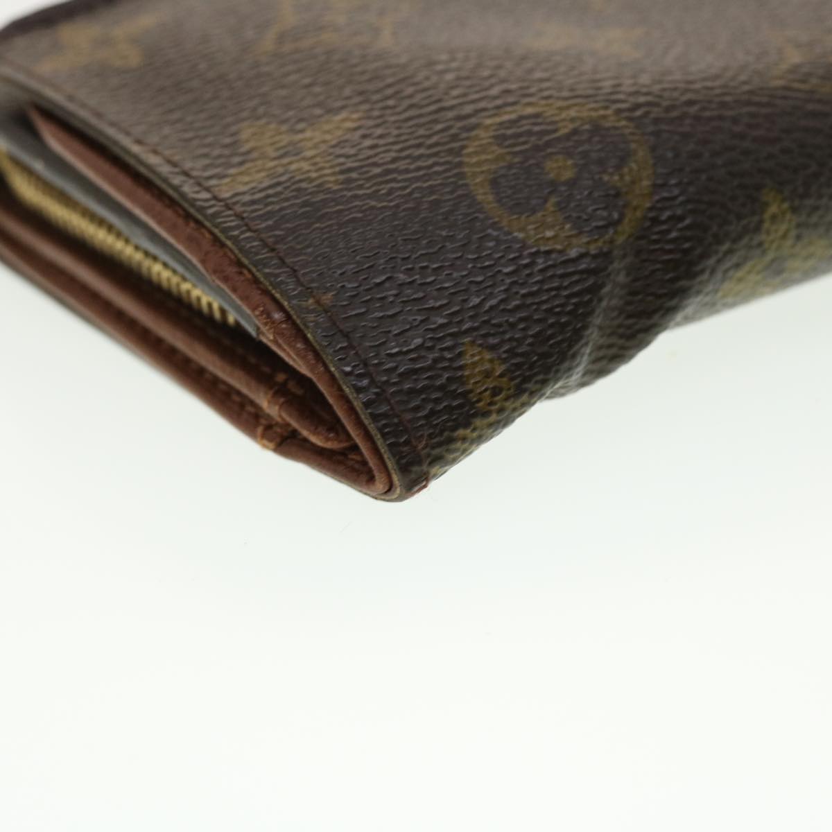 LOUIS VUITTON Monogram Porte Monnaie Billets Tresor Wallet M61730 LV Auth 39491