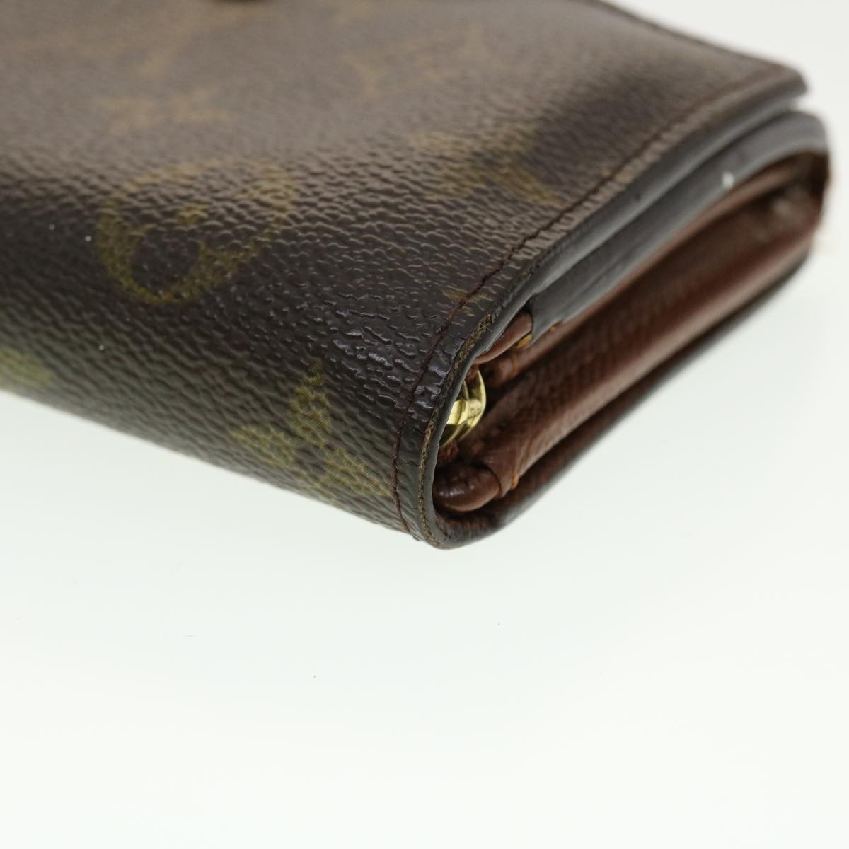 LOUIS VUITTON Monogram Porte Monnaie Billets Tresor Wallet M61730 LV Auth 39491