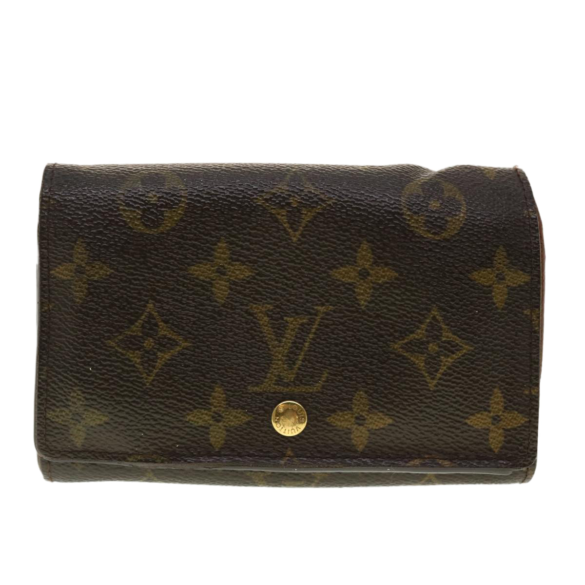 LOUIS VUITTON Monogram Porte Monnaie Billets Tresor Wallet M61730 LV Auth 39491