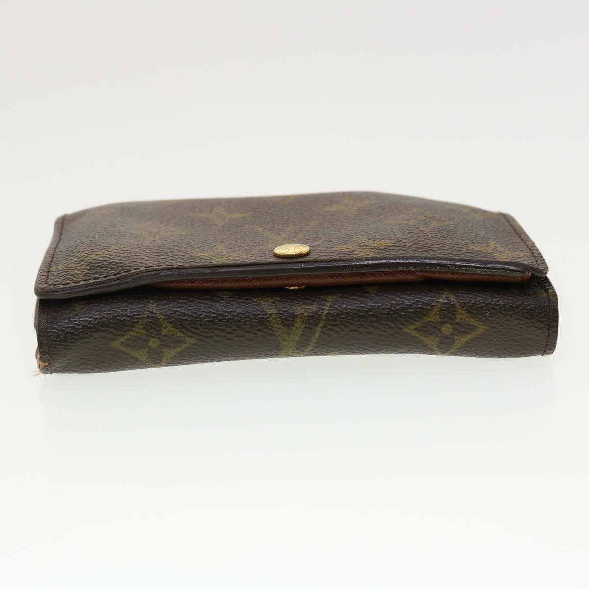 LOUIS VUITTON Monogram Porte Monnaie Billets Tresor Wallet M61730 LV Auth 39491