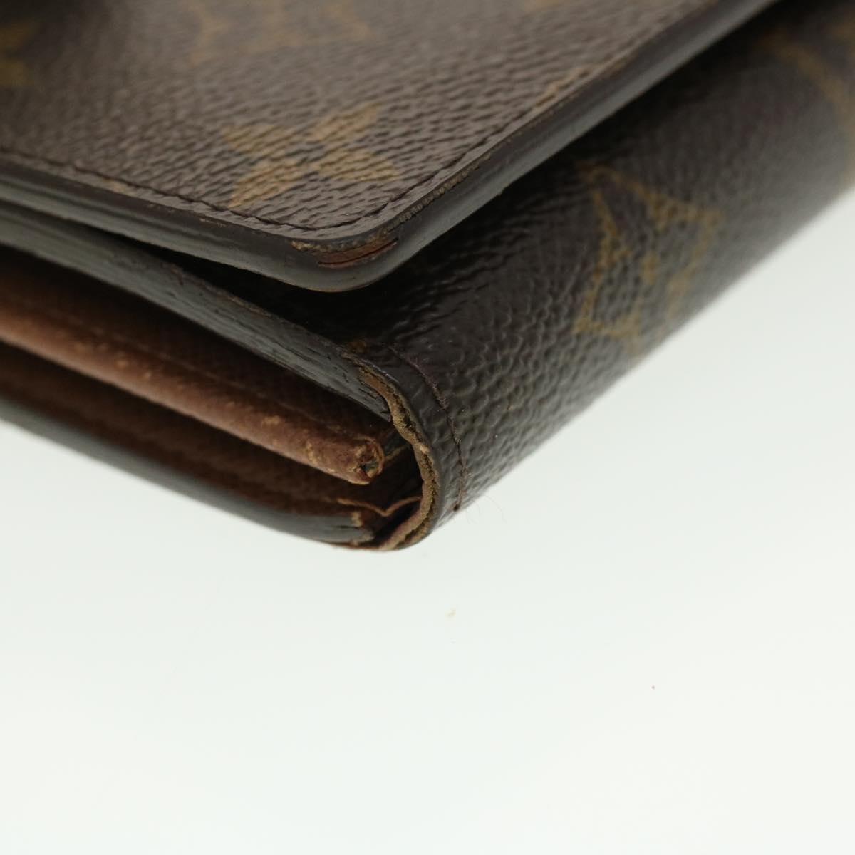 LOUIS VUITTON Monogram Porte Monnaie Billets Tresor Wallet M61730 LV Auth 39492