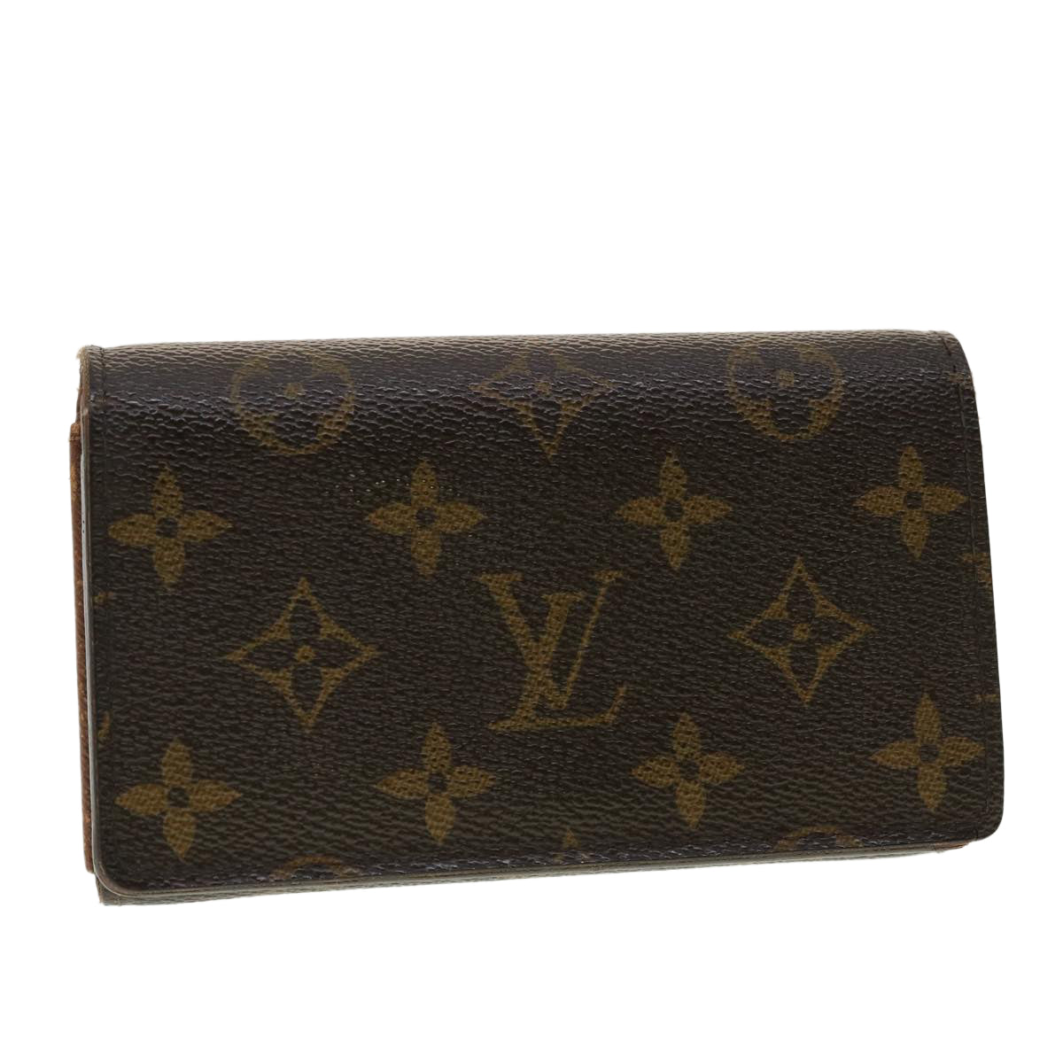 LOUIS VUITTON Monogram Porte Monnaie Billets Tresor Wallet M61730 LV Auth 39492