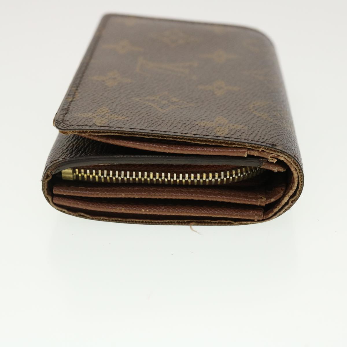 LOUIS VUITTON Monogram Porte Monnaie Billets Tresor Wallet M61730 LV Auth 39492