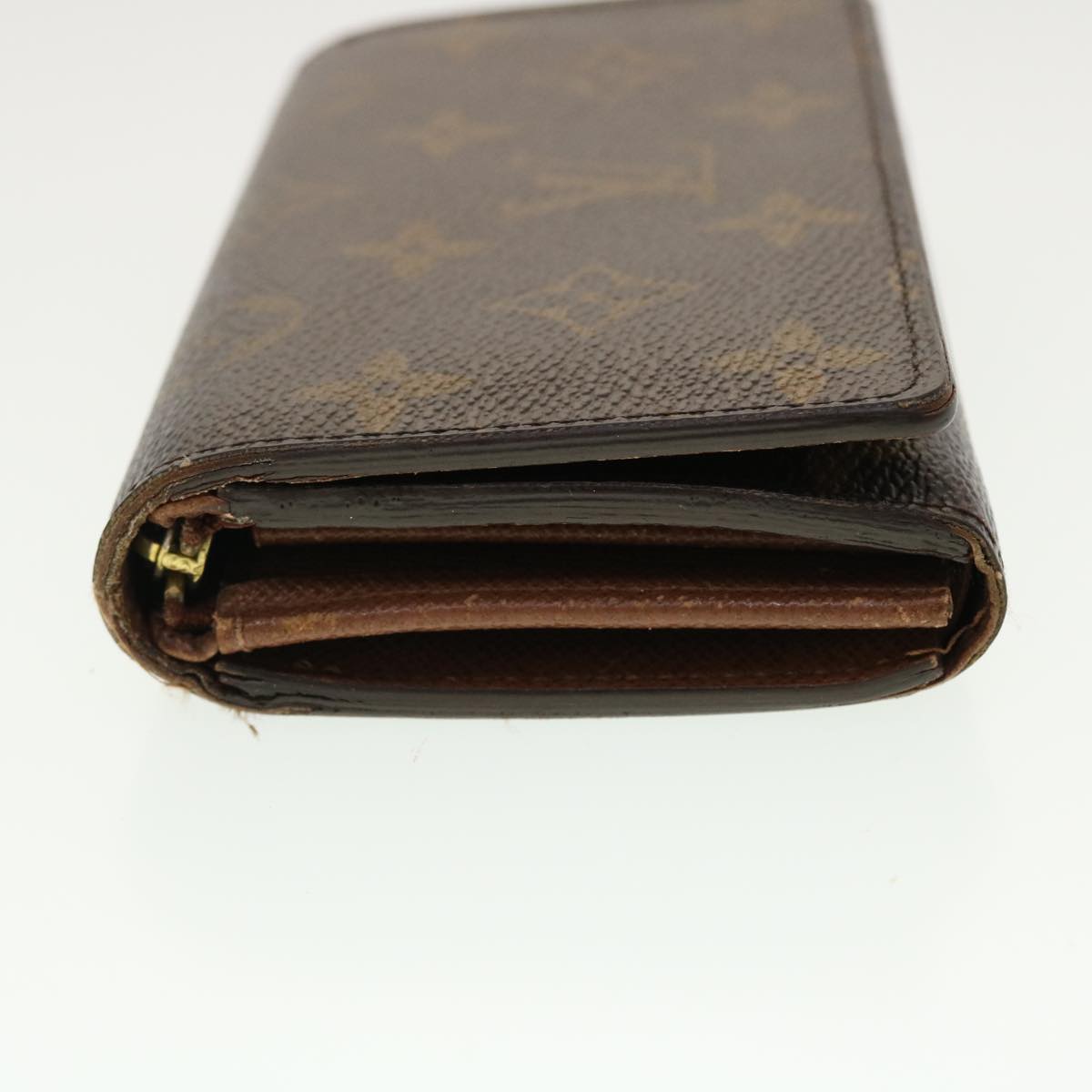 LOUIS VUITTON Monogram Porte Monnaie Billets Tresor Wallet M61730 LV Auth 39492