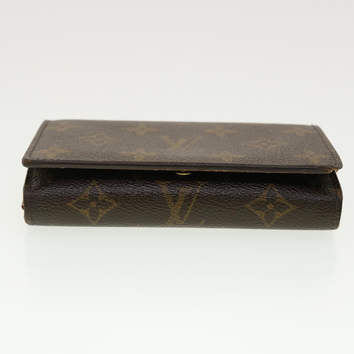 LOUIS VUITTON Monogram Porte Monnaie Billets Tresor Wallet M61730 LV Auth 39492