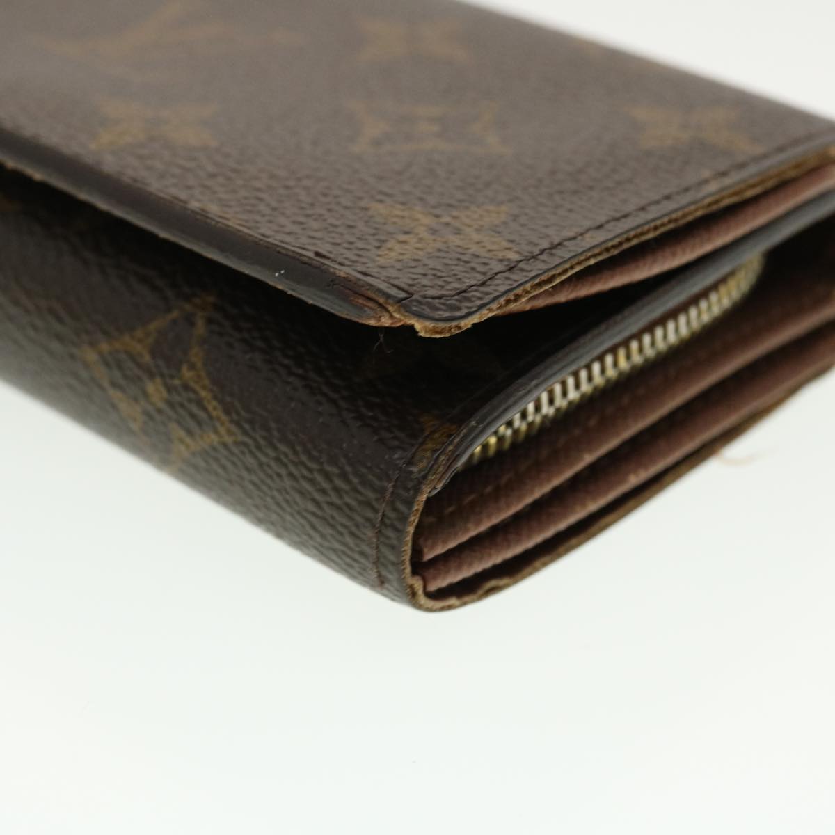 LOUIS VUITTON Monogram Porte Monnaie Billets Tresor Wallet M61730 LV Auth 39492