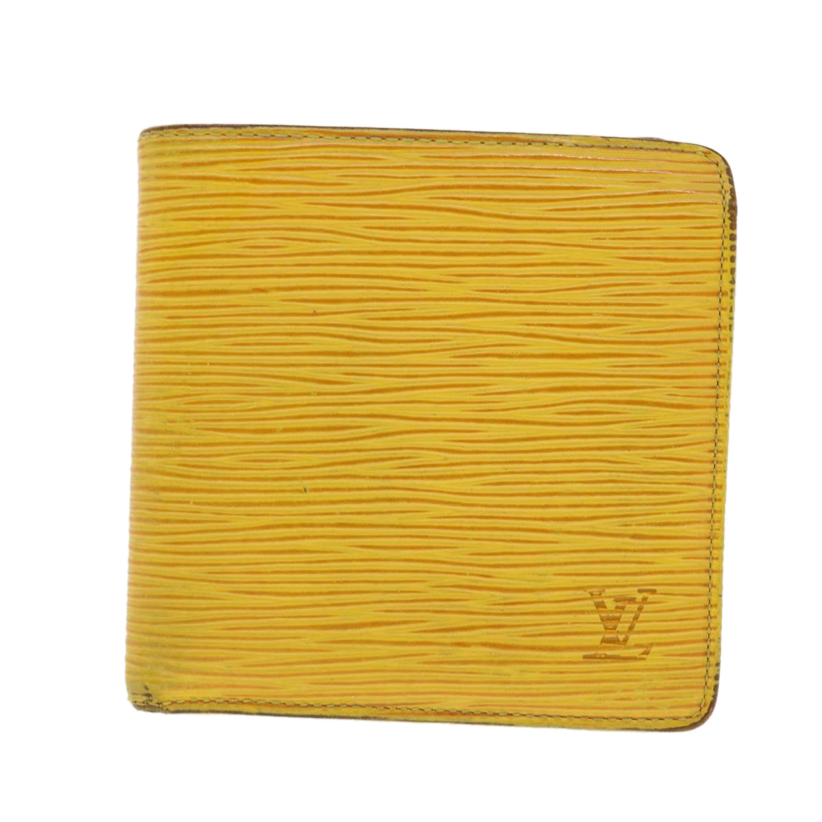 LOUIS VUITTON Epi Portefeuille Marco Wallet Yellow M63549 LV Auth 39498