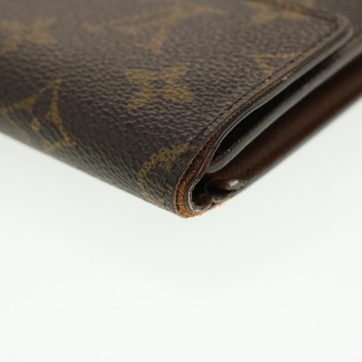 LOUIS VUITTON Monogram Porte Tresor Etui Papie Wallet M61202 LV Auth 39500