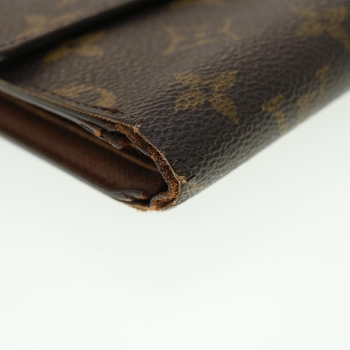 LOUIS VUITTON Monogram Porte Tresor Etui Papie Wallet M61202 LV Auth 39500