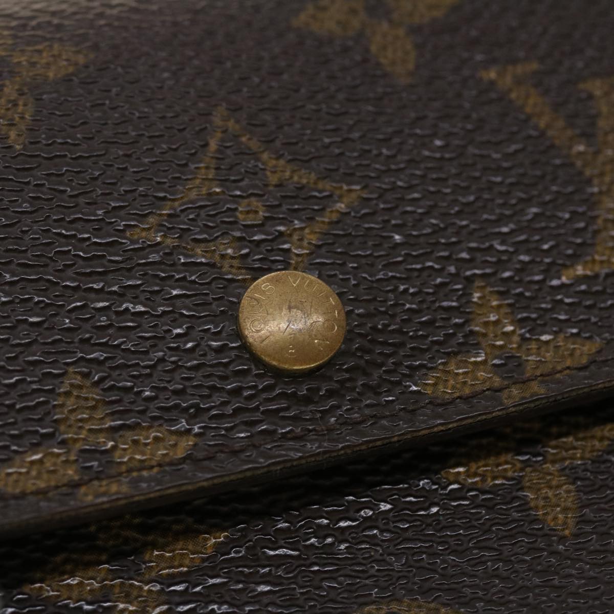 LOUIS VUITTON Monogram Porte Tresor Etui Papie Wallet M61202 LV Auth 39500