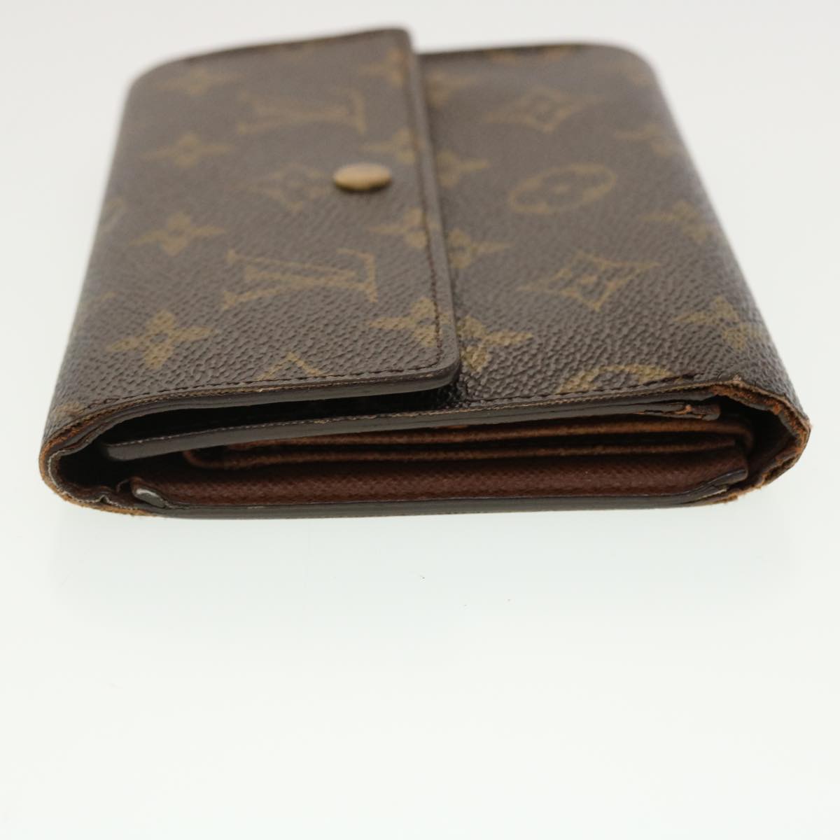 LOUIS VUITTON Monogram Porte Tresor Etui Papie Wallet M61202 LV Auth 39500